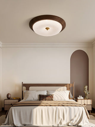 Ivvaros Lampe de Plafond en Verre Art Nordique Premium