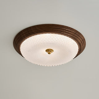 Ivvaros Lampe de Plafond en Verre Art Nordique Premium
