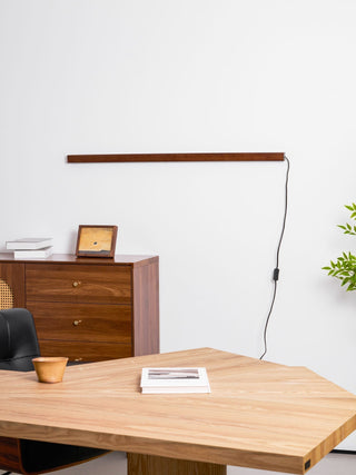 Lustra Wall Lamp Linear Wood Plug In-Luire