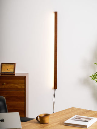 Lustra Wall Lamp Linear Wood Plug In-Luire