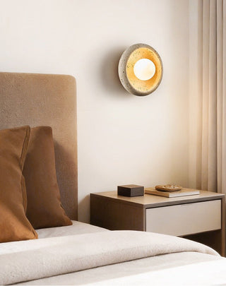 Arlo Travertine Wall Light-Neutral Decor