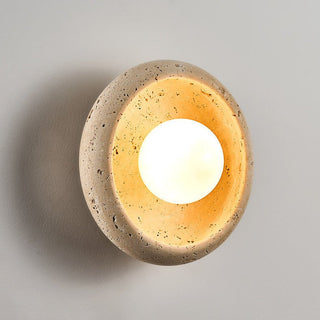 Arlo Travertine Wall Light-Neutral Decor