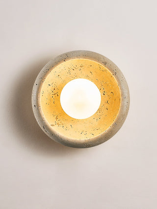 Arlo Travertine Wall Light-Neutral Decor