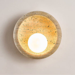 Arlo Travertine Wall Light-Neutral Decor