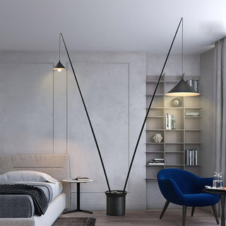 Canorara Lampadaire Multi-Braç Noire