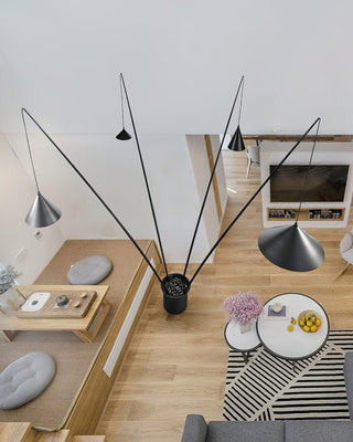 Canorara Lampadaire Multi-Braç Noire