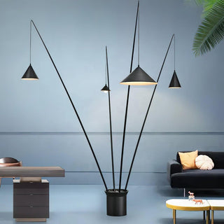 Canorara Lampadaire Multi-Braç Noire