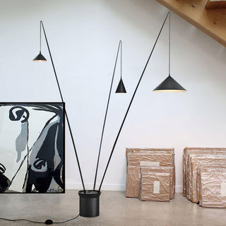 Canorara Lampadaire Multi-Braç Noire