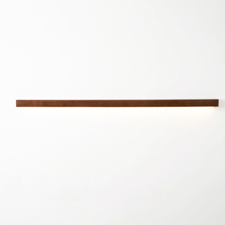 Lustra Applique Murale Linéaire Bois et LED Design Minimaliste-Luire