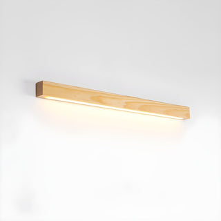 Lustra Applique Murale Linéaire Bois et LED Design Minimaliste-Luire