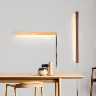 Lustra Wall Lamp Linear Wood Plug In-Luire