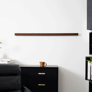 Lustra Applique Murale Linéaire Bois et LED Design Minimaliste-Luire