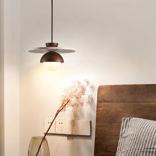 Vera Travertin Verre Pendentif Lumière Design