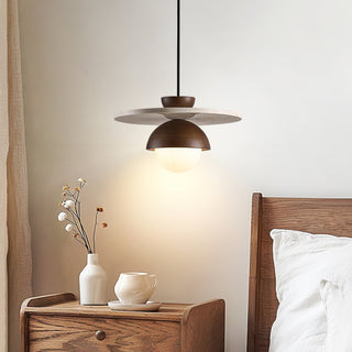 Vera Travertin Verre Pendentif Lumière Design