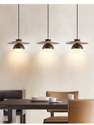 Vera Travertin Verre Pendentif Lumière Design