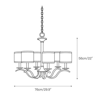 Vatnuvys Lustre Métal Laiton Tissu Traditionnel Premium