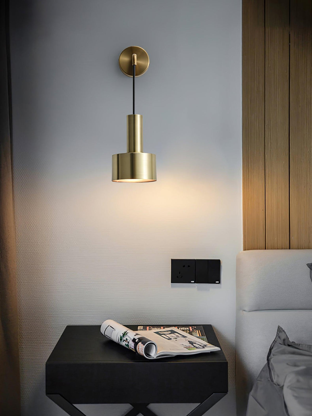 Alvina Applique Murale Moderne Minimaliste en Laiton