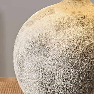 Riona Lampe de Table en Tissu Naturel Et Céramique