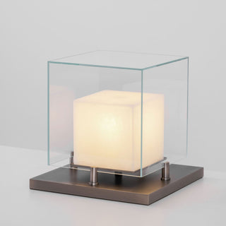 Cubo Alabaster Table Lamp-Neutral Decor
