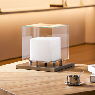 Cubo Alabaster Table Lamp-Neutral Decor