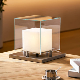 Cubo Alabaster Table Lamp-Neutral Decor