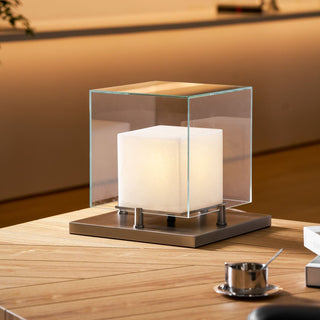 Cubo Alabaster Table Lamp-Neutral Decor