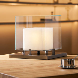 Cubo Alabaster Table Lamp-Neutral Decor