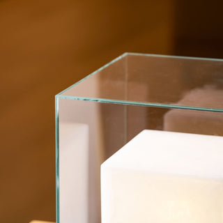 Cubo Alabaster Table Lamp-Neutral Decor