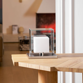 Cubo Alabaster Table Lamp-Neutral Decor