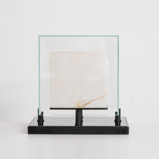 Cubo Alabaster Table Lamp-Neutral Decor