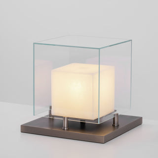 Cubo Alabaster Table Lamp-Neutral Decor