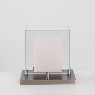 Cubo Alabaster Table Lamp-Neutral Decor