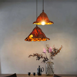 Ritta Art Feuille de Lotus LED Suspension Résine Salle à manger