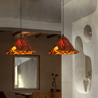 Ritta Art Feuille de Lotus LED Suspension Résine Salle à manger