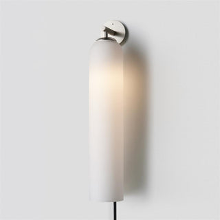 Art Glass Plug-In Sconce-Neutral Decor