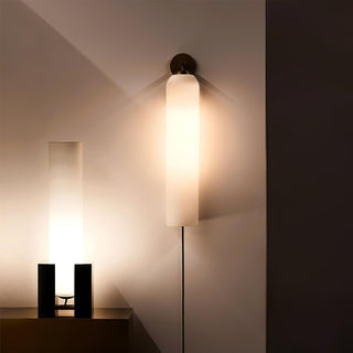 Art Glass Plug-In Sconce-Neutral Decor