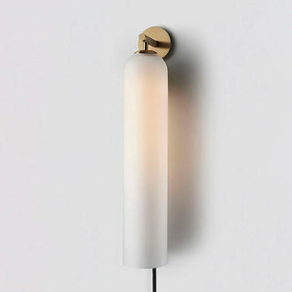 Art Glass Plug-In Sconce-Neutral Decor