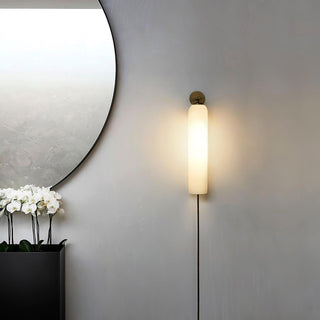 Art Glass Plug-In Sconce-Neutral Decor