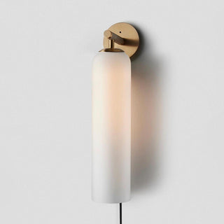 Art Glass Plug-In Sconce-Neutral Decor