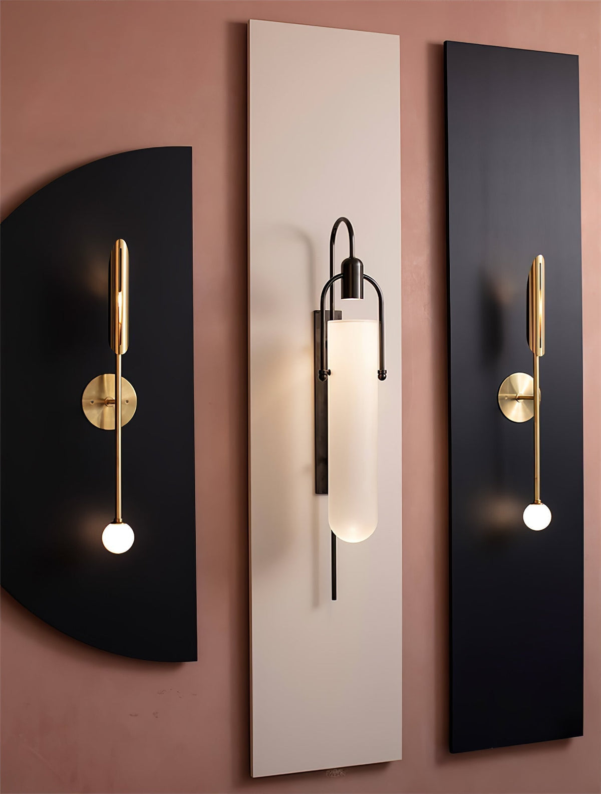 Peroris Applique Murale Arc Verre Moderne