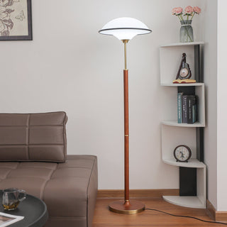 Astralis Bois Art Déco Lampadaire
