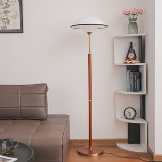 Astralis Bois Art Déco Lampadaire
