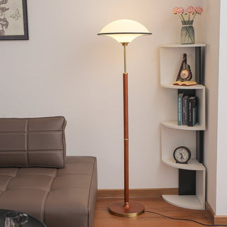 Astralis Bois Art Déco Lampadaire