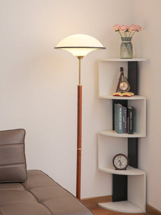 Astralis Bois Art Déco Lampadaire