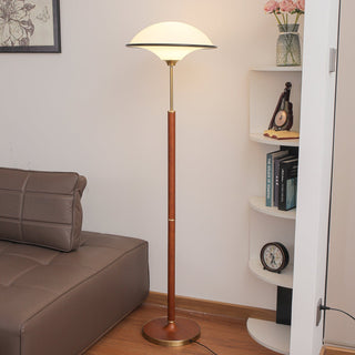 Astralis Bois Art Déco Lampadaire