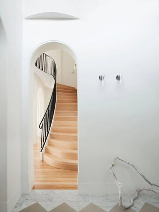 Conical Glass Plug-in Wall Lamp-Neutral Decor