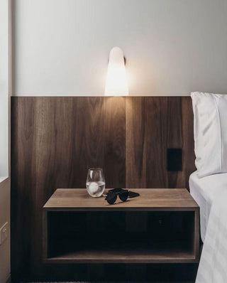 Conical Glass Wall Lamp-Neutral Decor