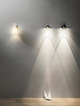 Conical Glass Plug-in Wall Lamp-Neutral Decor