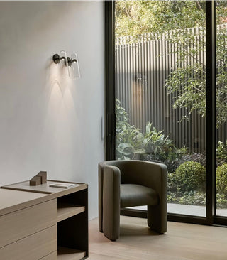 Conical Glass Wall Lamp-Neutral Decor