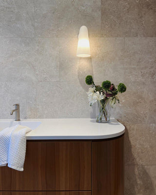Conical Glass Wall Lamp-Neutral Decor